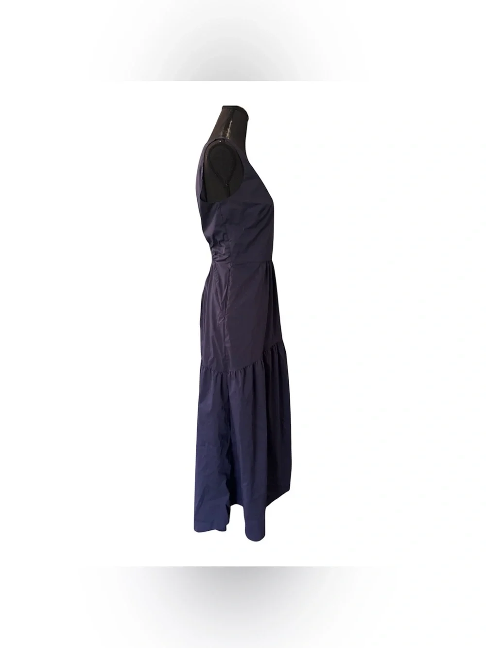 Luxely Sleeveless Navy Tiered Maxi Dress, Size 6.